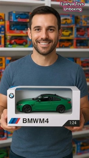 Rc BMW M4 car unboxing 💚🚗 #toys #shortsvideo #shortsfeed #rccar #unboxing #bmw