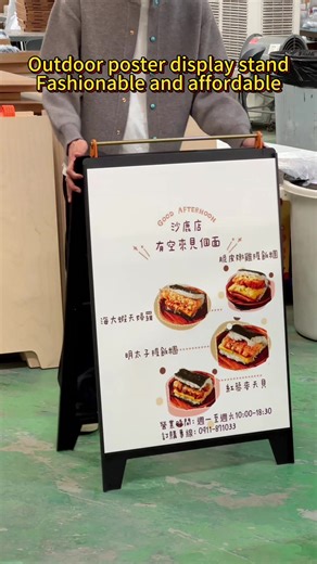 Fashionable Outdoor Poster Display Stands