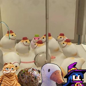 Oh no! The mascots have gotten themselves stuck in the claw machine and The Claw has chosen Goosebert as its first victim!  | European Speedrunner Assembly | Facebook