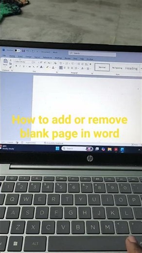 how to remove page in word, how to create blank page in word