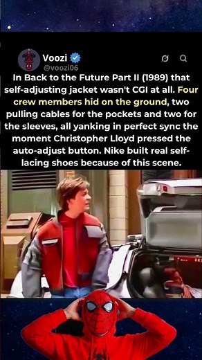In Back to the Future Part II (1989) four crew members hid on the ground for this effect