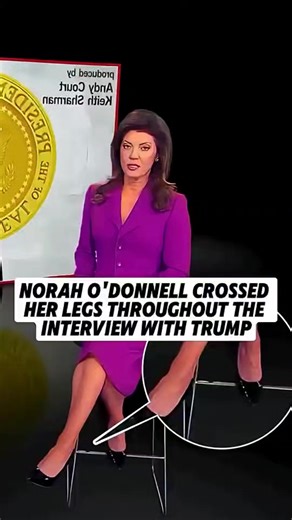 15K views · 136 reactions | Norah O_Donnell crossed her legs throughout the interview with Trump. -1_shorts_ | Star Chasers | Facebook