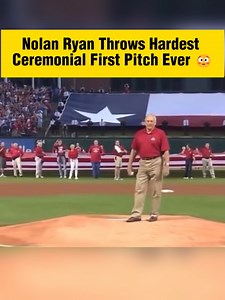 2.1M views · 28K reactions | Even at 63 years old, Nolan Ryan was still throwing heat for the ceremonial first pitch. Was it the hardest first pitch of all time? (via MLB) #baseball #MLB #nolanryan | MLB Throwbacks | Facebook