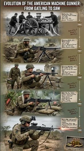Evolution of the American Machine Gunner: From Gatling to SAW