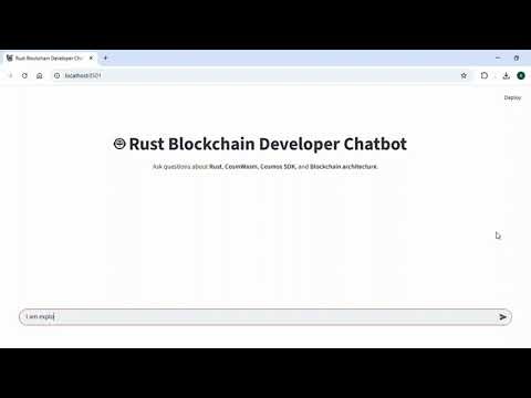 Rust Blockchain Developer Assistant Using RAG