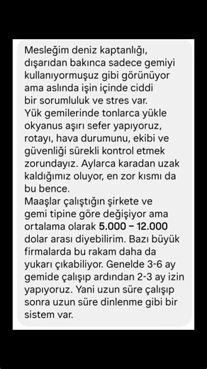 Gemi kaptanlığı #kaptan #meslek #meslekseçimi #ykstavsiye #ykskoçluk #itiraf