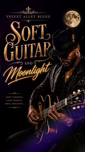 🌙 Soft Guitar and Moonlight 🎸 | Relaxing Smooth Jazz & Soul Blues | Velvet Alley Blues #blues