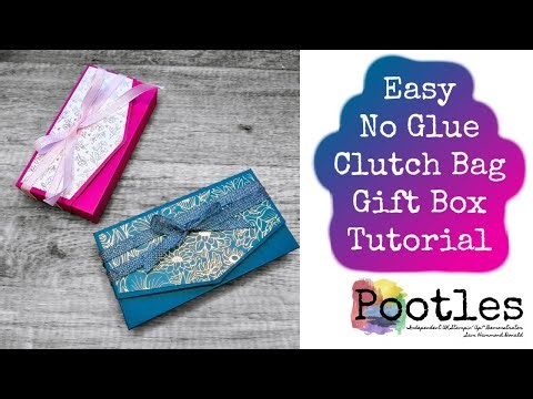Easy No-Glue Fold-Flat Clutch Bag Gift Bag Tutorial