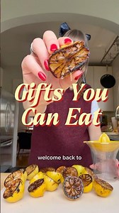 Gifts You Can Eat 🎀 ep. 3: Charred Lemon Gin + Tonic 🍋 #ediblegifts