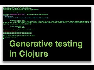 Generative testing in Clojure