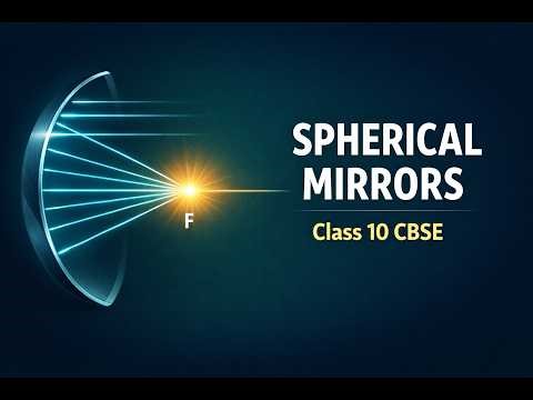 Spherical Mirrors in 3 Minutes | Focus, Radius, Principal Axis | Class 10 CBSE
