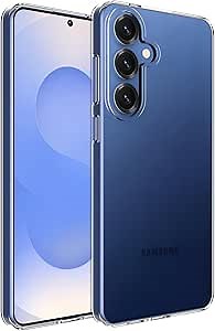 Silicone Clear Compatible with Samsung Galaxy S25 Case.Soft Slim Fit Transparent Plastic TPU Protective Silicone Cover Phone Cases for Samsung Galaxy S25 [Slim Thin ]
