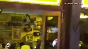 Table top dancing! Madonna dances the night away in Cuba