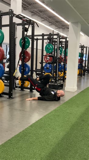 TRX Single Leg Glute Bridge to Hamstring Curl