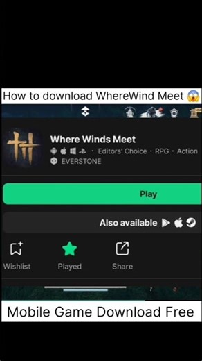 how to download 😱Where winds meet free downlad mobile game real tricks #shorts #viral #trending
