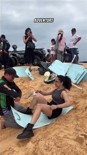 Don't try this at home #fail #sandboarding #adventure
