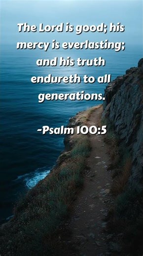 Psalm 100:5 | His Mercy Endures Forever (Peaceful Beachside Cliff Ambience)
