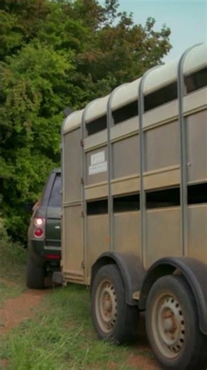 Kaleb SMASHES into producer's Land Rover 😳 #ClarksonsFarm