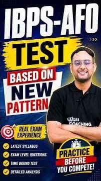 IBPS-AFO test based on new pattern