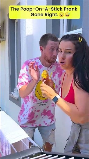Poop on a stick prank GONE RIGHT! 🤯🤣