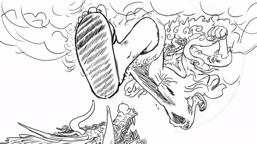 One piece 1045 Fan Animation(Gear 5 Luffy vs Kaido) 《SPOILER WARNING》