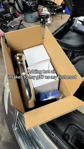 Adding Air Intakes to my Infiniti G37x as my first mod! #infiniti #g37 #carguy #carmod #fyp