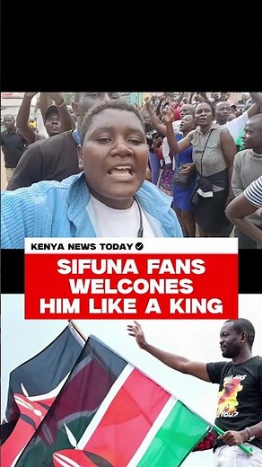 Sifuna welcomed like a king as fans lay carpets and lesos for him #kenyanewstoday #sifuna