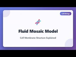 Fluid Mosaic Model Explained | Cell Membrane Structure | Cell Biology