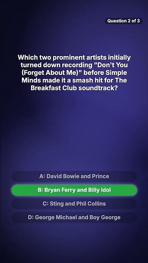 Can you ace these 3 HARD 80s Music Hits? questions quiz quizchallenge trivia