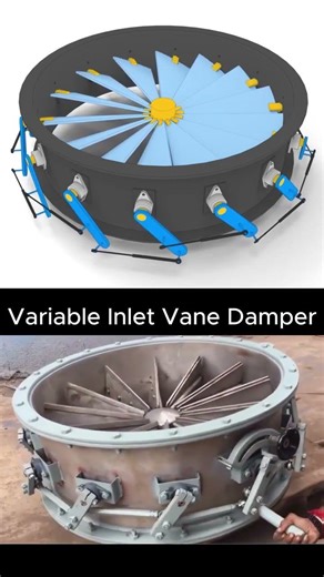 Variable Inlet Vane Damper#3ddesign#productdesign#automation#machine#engineering#mechanical#mechanic