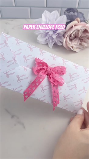 Paper Envelope Fold in Seconds. #papercraft #paperfolding #diyenvelope #giftwrapping #craftproject