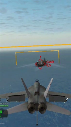 f18e Landung auf dem Flugzeugträger