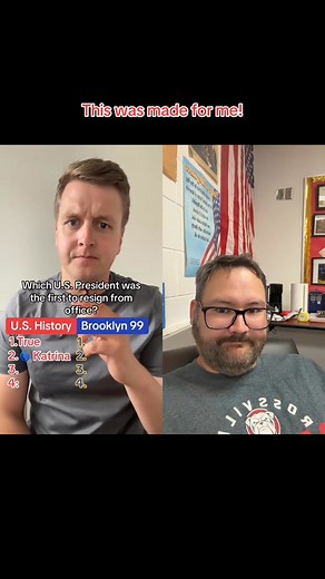 Quiz Guy #quiz a history and Brooklyn 99 quiz!!!! NINE NINE!!!!! #broklyn99 #teachersoftiktok #socialstudies #civics #ksed #history #ushistory #kshistory #doppelgänger | Westies Class