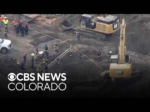 First responders rescue 2 people from a trench at a Colorado construction site
