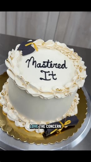 Mirvat (aka Mimo) on Instagram: "Imagine watching a video and you’re trying to come up with something that can be negative about the video. Anyhoo, on another note, congratulations to the graduate. #CakeCakeCake #CakeArt #EdibleArt #CakeDecorating #Graduate."