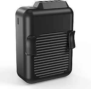 COMLIFE Portable Mini Waist Fan, 6000mAh Battery Powered Hands-free Wearable Fan With Max 23H Working Time, 3 Speeds, 5100RPM Strong Airflow for Jobsite, Farm, Fishing, Gardening And More