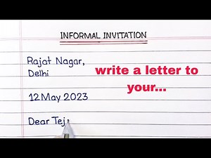INFORMAL LETTER WRITING TIPS | Letter writing in English | English grammar | Letter to friend |