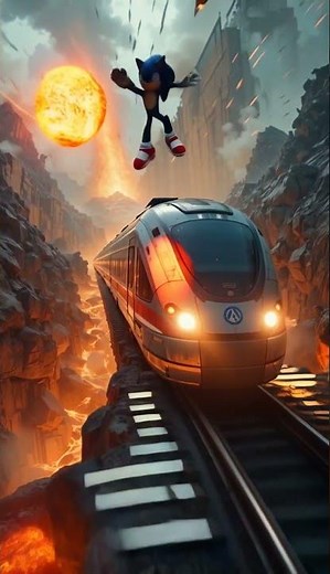 Sonic’s Lava Train Battle High Speed Infernal Rails Fight!