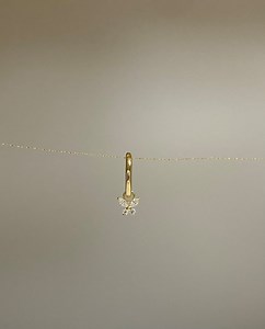 14kt Solid Gold | Hoop Belly Ring | Belly Button Rings | 10K Charm | Butterfly CZ I Personalized Jewelry | Clicker Belly Hoop - Etsy