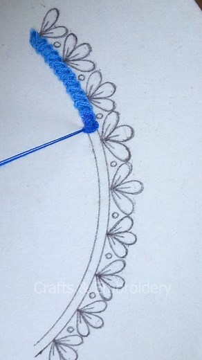 Too much pretty neck embroidery design by hand!🔥🔥 #design #embroidery #diy #everyone #support #handmade #cute #fypシ゚ #satisfying #stitch #easy #viralreels #reelsfb #tutorial #hand #viral #reels #useful #trending #viralvideo #diycrafts #fb #fbreels #reelsvideo #content #neck | Crafts & Embroidery