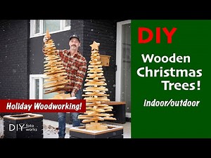 Making Wooden Front Porch Christmas Trees!