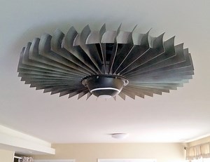 This Jet Engine Ceiling Fan And Coffee Table Are Way Too Cool For Your Living Room - BGR