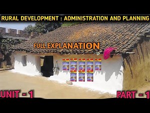 Rural Development Administration And Planning AKTU [✓UNIT-1] [°°°PART-1°°°] FULL EXPLANATION #RDAKTU
