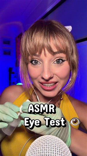 ASMR Eye Exam: Light Triggers & Color Test