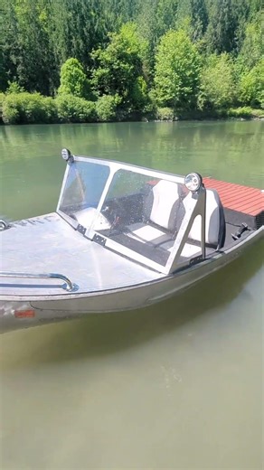 Jon boat to jet boat conversion is complete! #jetboat #jonboat #minijetboat #custombuild #jetski