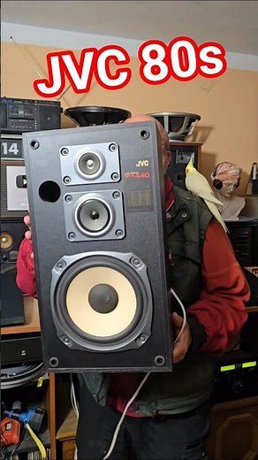 80s Vintage Rare Unique JVC BOOKSHELF SPEAKERS Bass Reflex SPEAKER Sound Test Showdown