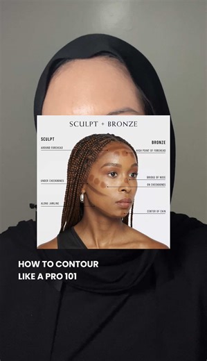 How to Contour like a pro 101 🌟 #contourtutorial #makeuptutorial #beautyhacks