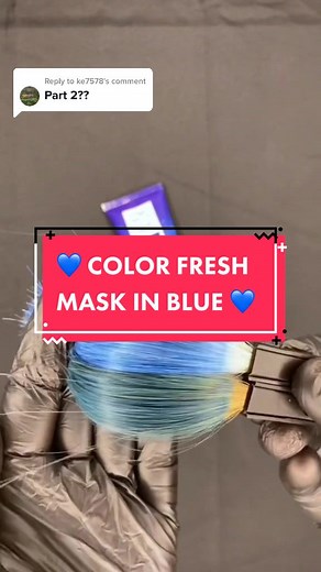 Color Fresh Mask in Blue Hair Color: A Stunning Transformation