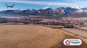 Drone video high above the Bitterroot Valley