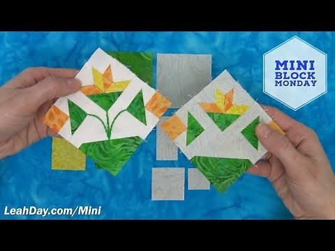 How to Sew Leah's Carolina Lily Quilt Block - Mini Block Monday #12